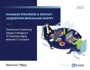 "2023 Database Strategies & Contact Acquisition Benchmark Survey" White Paper, Image